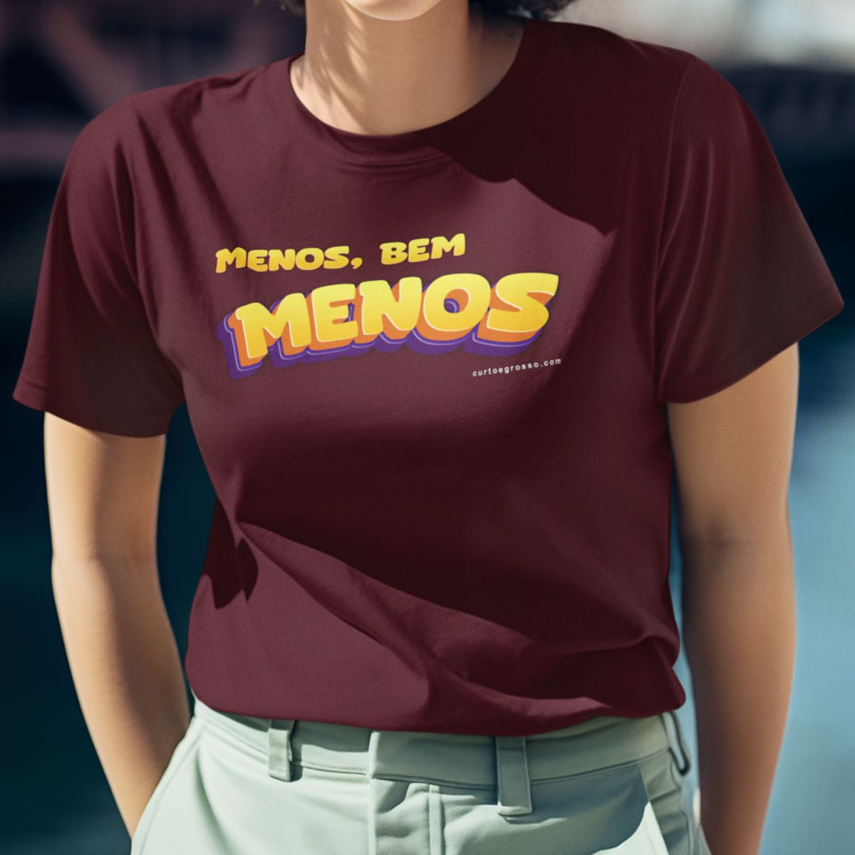 Nome do produto: Camisa Menos, bem menos