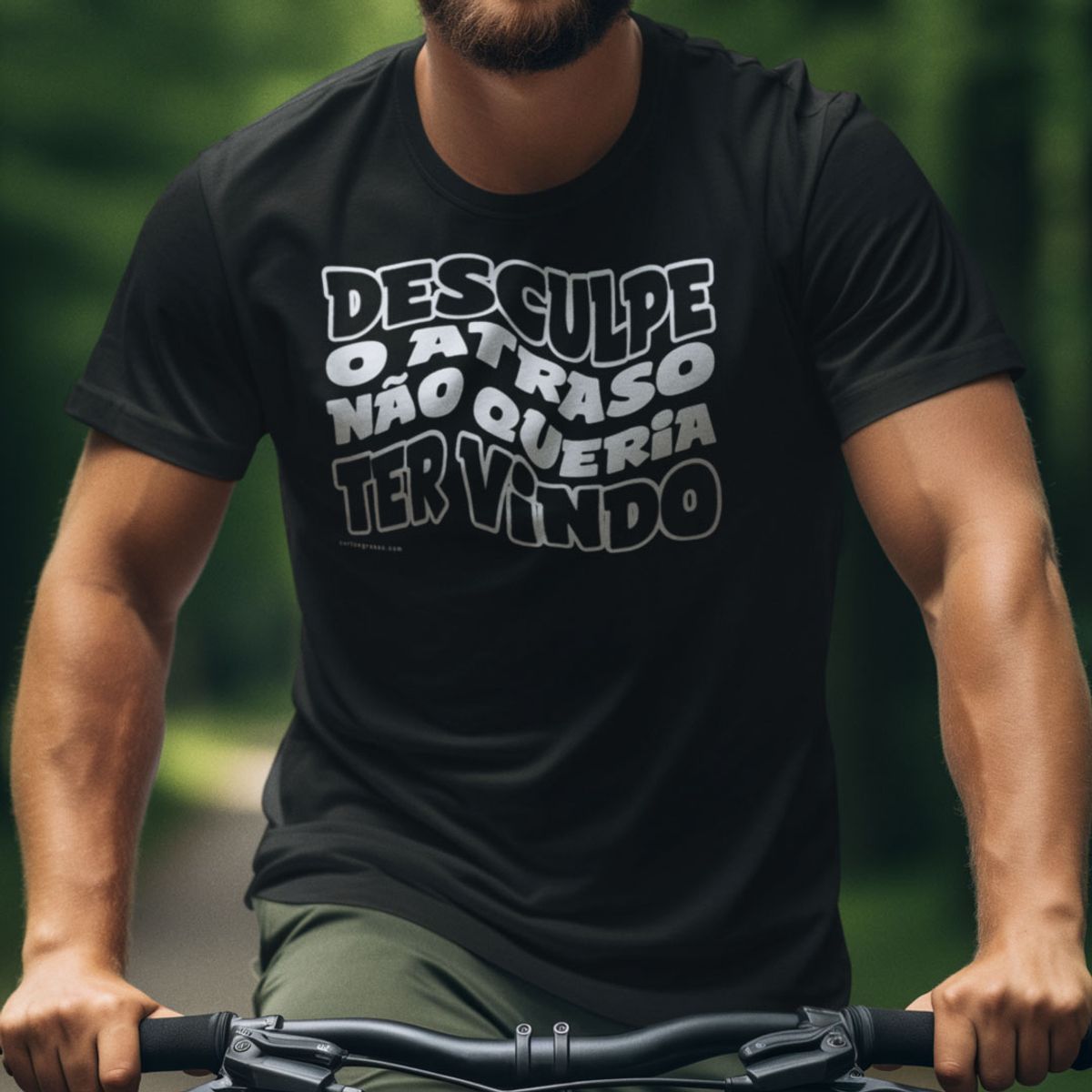 Nome do produto: Camisa Desculpe o atraso