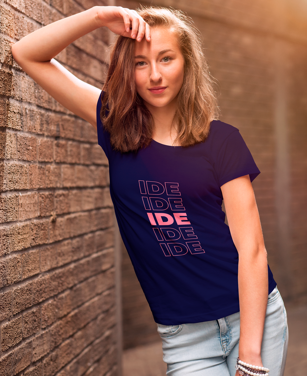 Nome do produto: T-Shirt Baby Long Classic Feminina -IDE