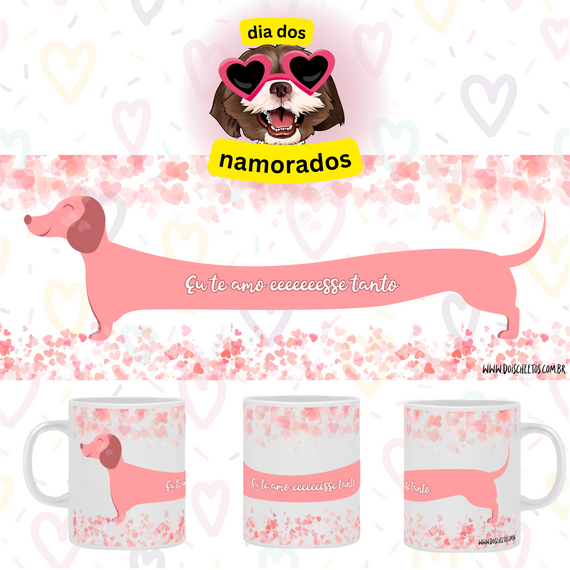 Caneca Eu te amo esse tanto - Dia dos namorados