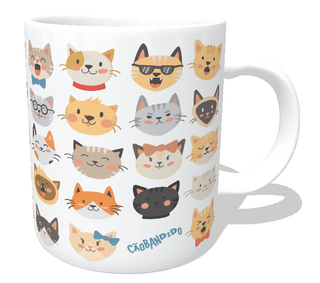 Nome do produtoCaneca Cats Emoticons