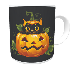 Nome do produtoCaneca Gato Preto Halloween