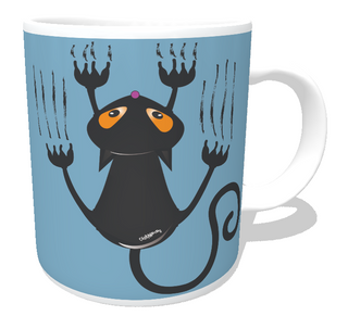 Nome do produtoCaneca Gato Preto Arranhando