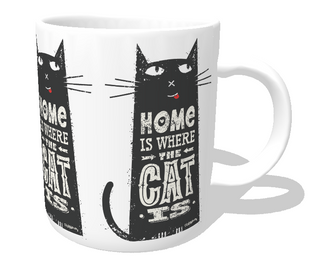 Caneca Home Is Where The Cat Is