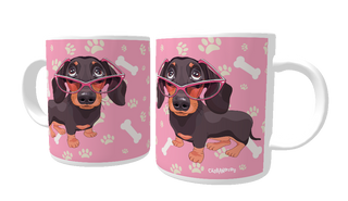 Nome do produtoCaneca Dachshund de Óculos