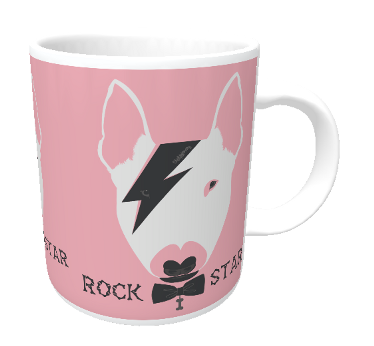 Nome do produto: Caneca Bull Terrier Rock Star