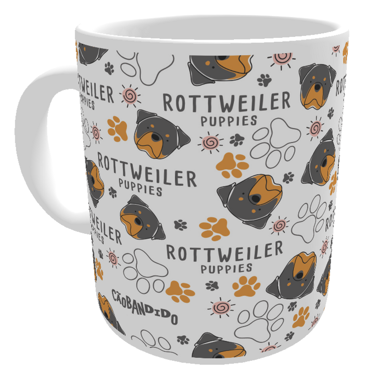 Nome do produto: Caneca Rottweiler Puppies