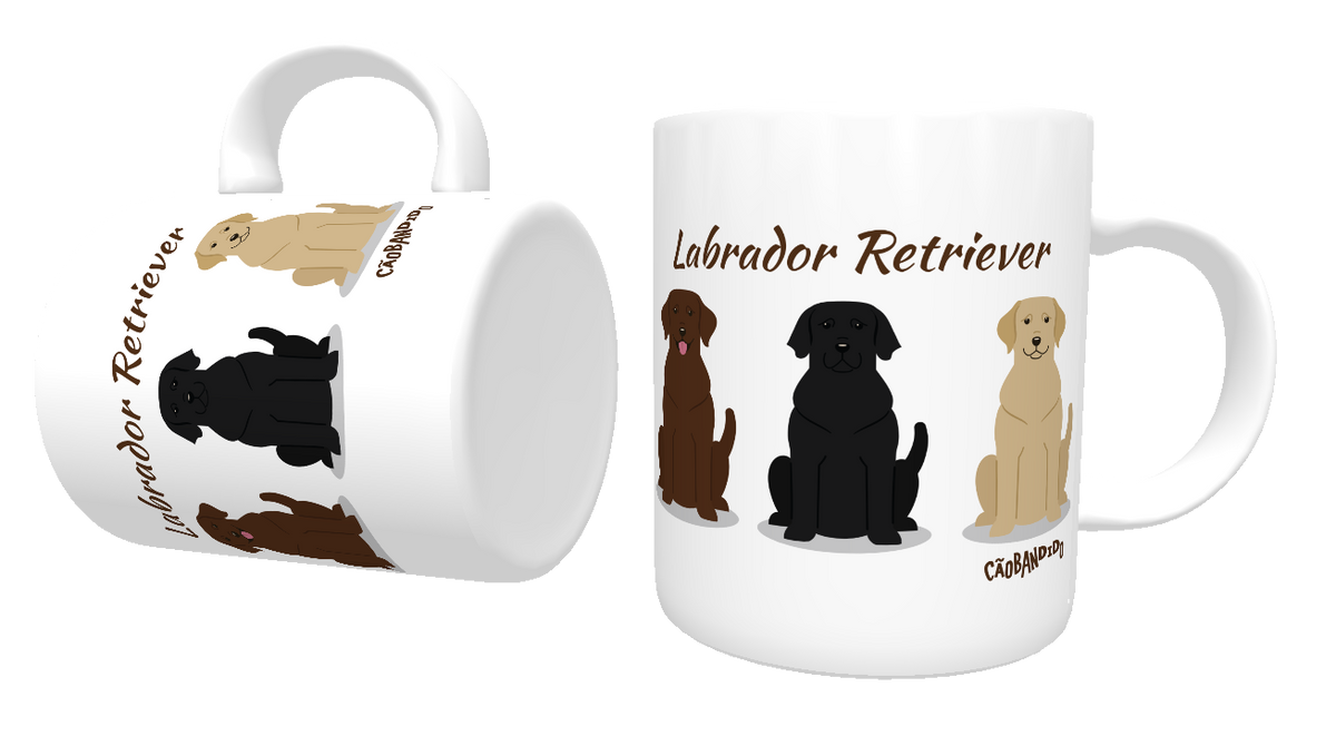 Nome do produto: Caneca Labrador Todas as Cores