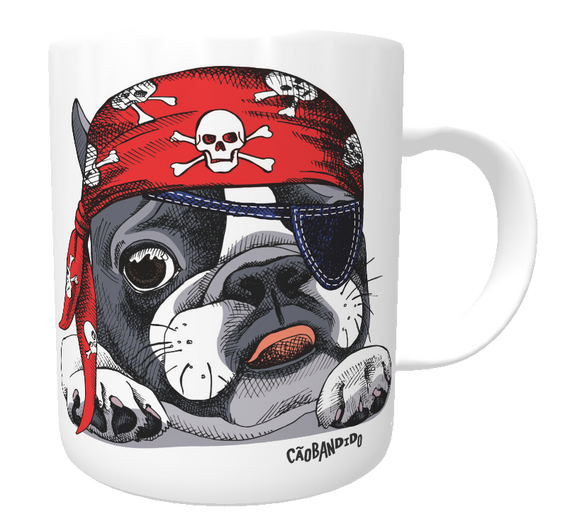 Caneca Bulldog Francês Pirata