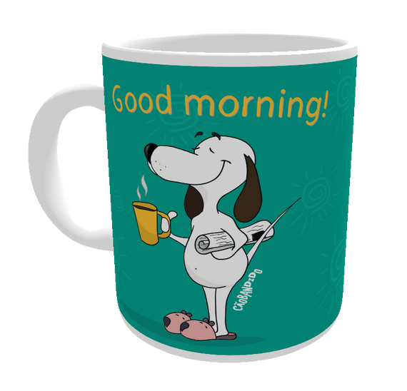 Caneca Cachorro Good Morning