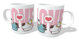 Caneca Cachorro Casal Love