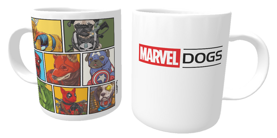 Caneca Marvel Dogs Super Heróis
