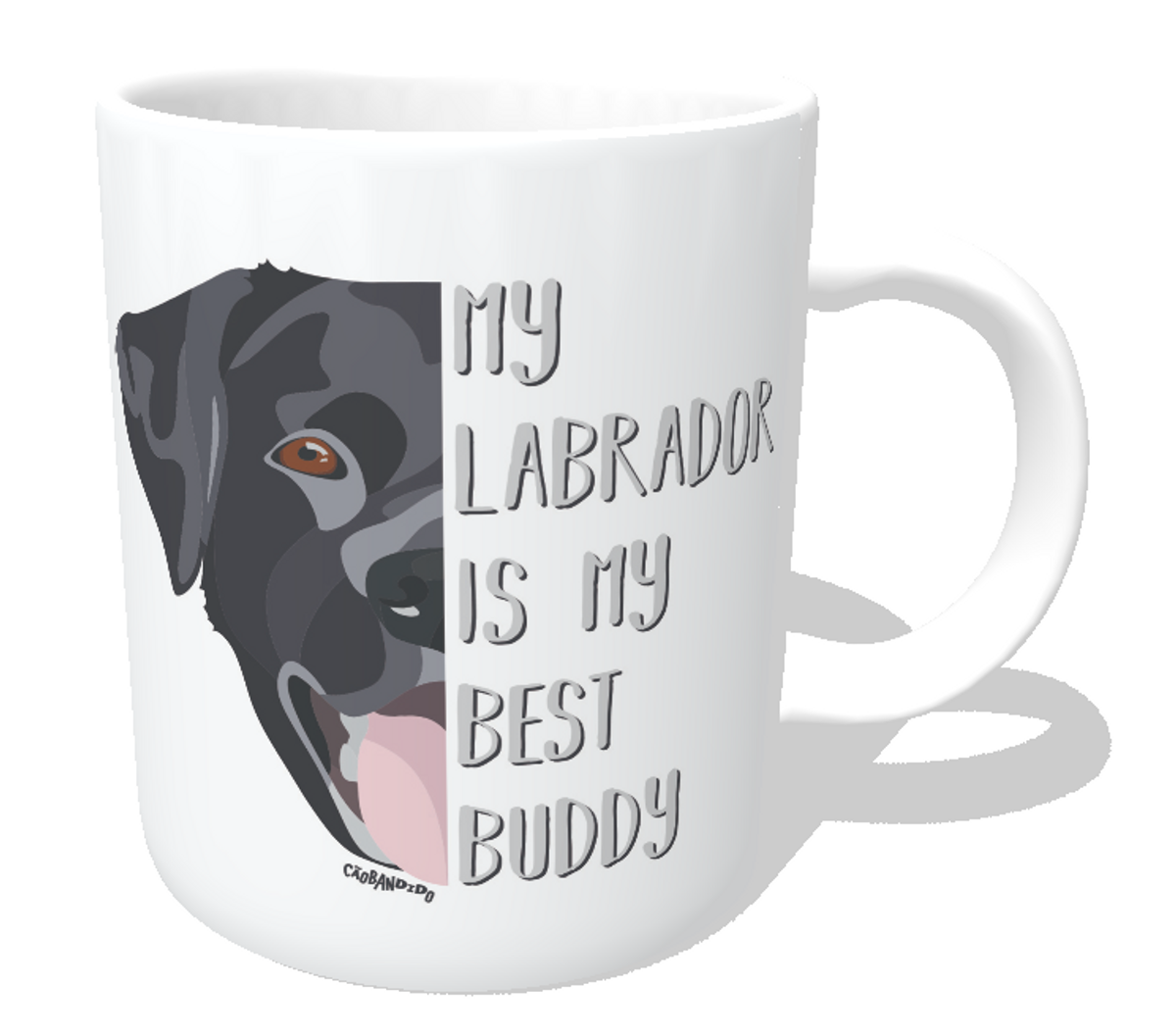 Nome do produto: Caneca Meu Labrador é Meu Melhor Amigo