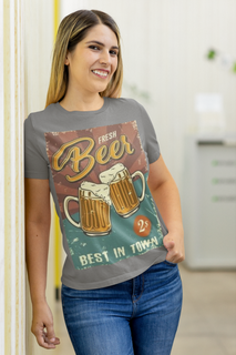 Camiseta Vintage Beer - malha Estonada