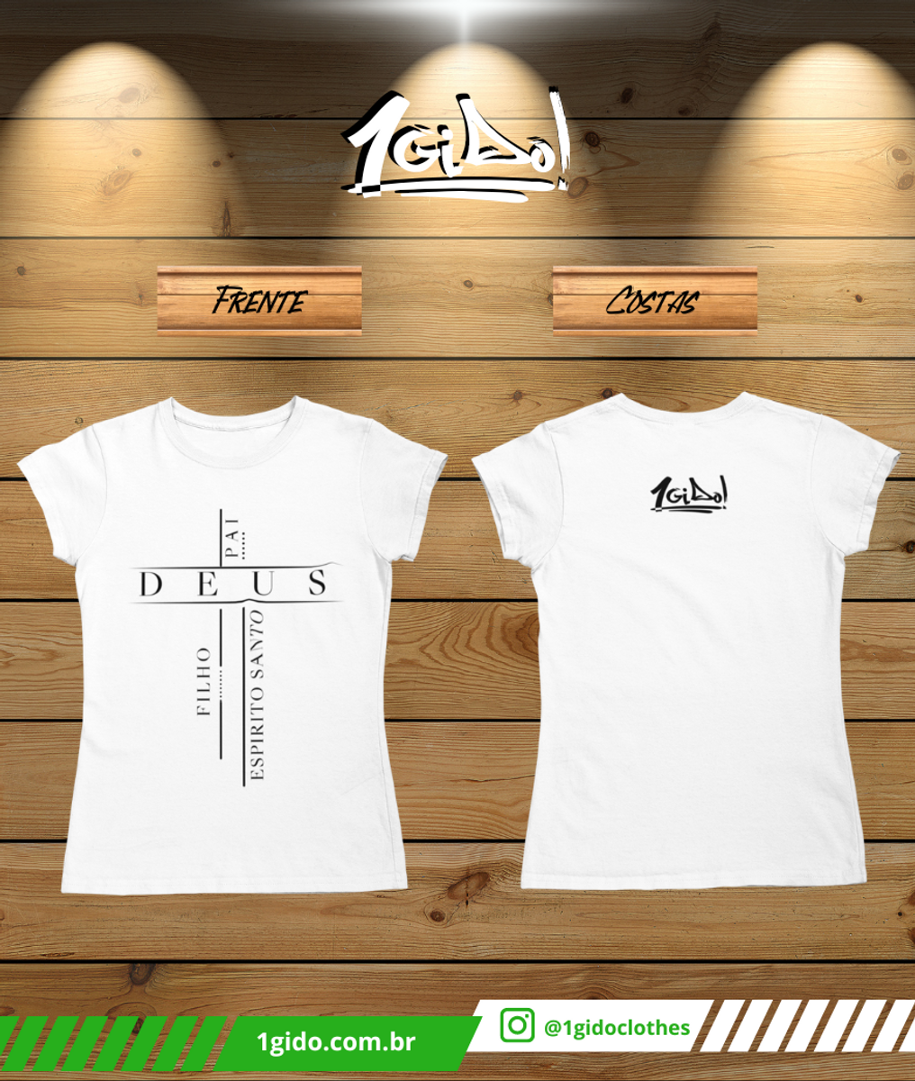 Nome do produto: T-SHIRT Prime 1Gido - Fem | Estampa Frente - Trindade [Branca]