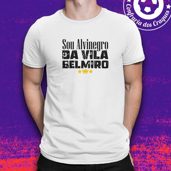 Camiseta Sou alvinegro da Vila Belmiro