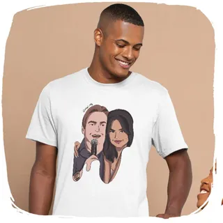 Camisa Ellart Faustão Selena Gomez
