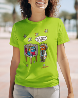 Nome do produtoCamiseta Modelo Baby Long Sport Dry UV Schrödinger's Cat: Alive or Dead?