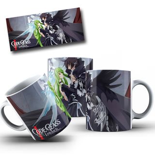 Caneca: Lelouch Lamperouge & C.C.