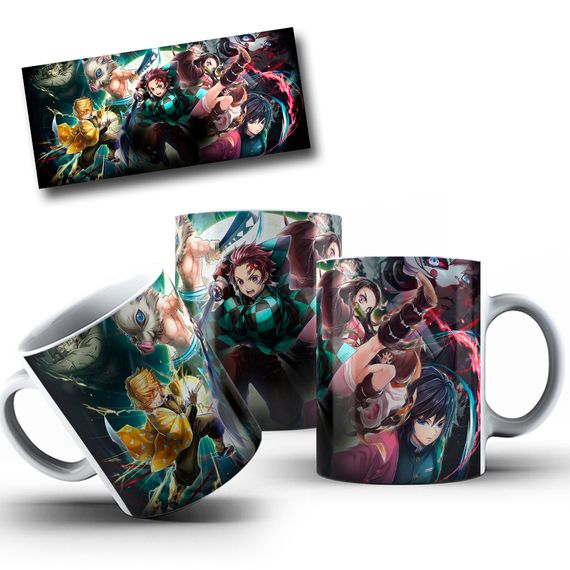 Caneca: Demon Slayer - Kimetsu No Yaiba