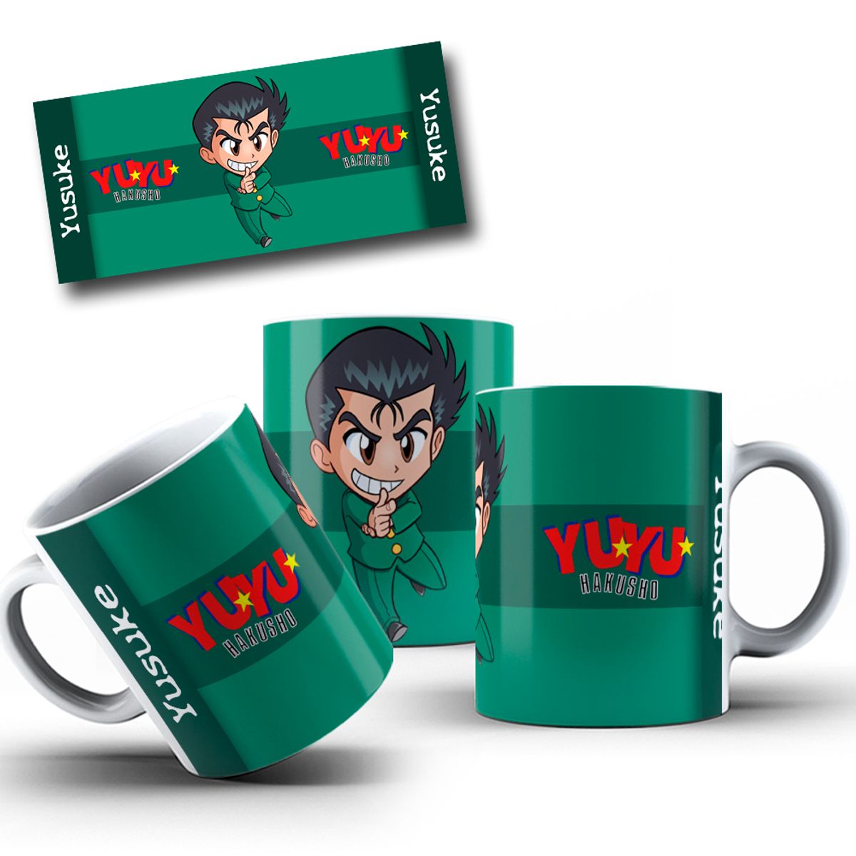 Nome do produto: Caneca: Yusuke Urameshi | Yu Yu Hakusho