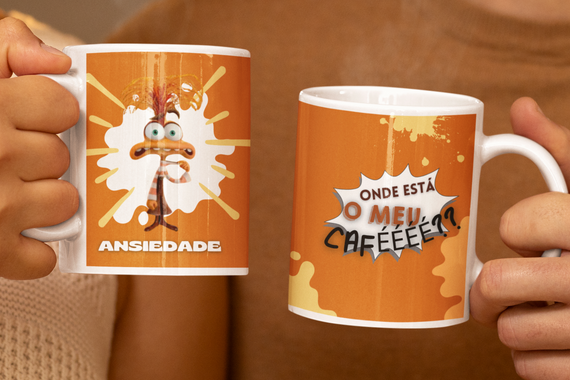 Caneca - Ansiedade - Divertida Mente