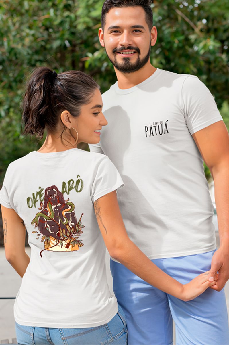 Nome do produto: Coleção Orixás & Entidades - T-Shirt Classic Frente & Verso Oxóssi