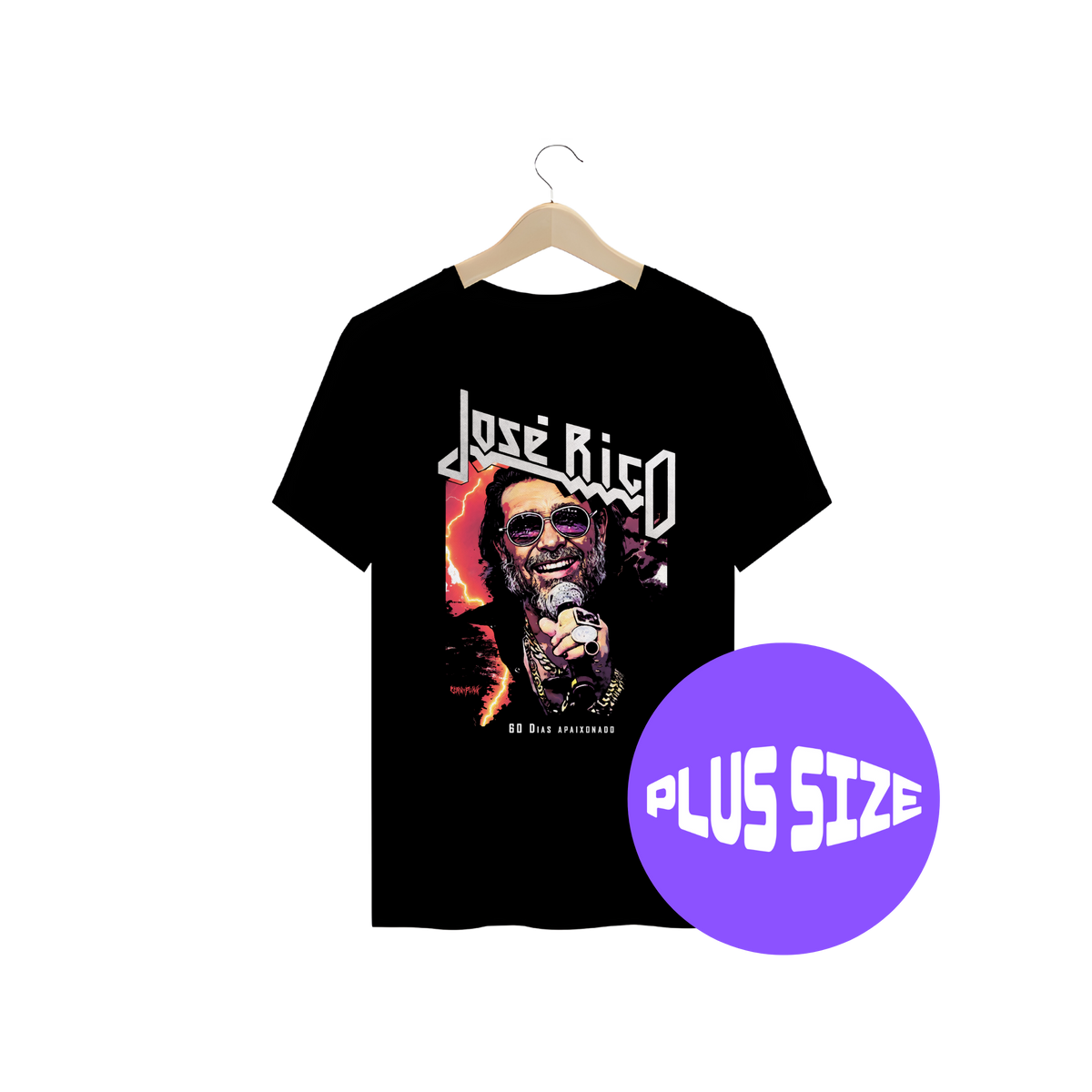 Nome do produto: Camiseta José Rico Plus Size