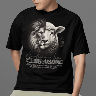 CAMISETA Cordeiro e Leão - (Camiseta Masculina)