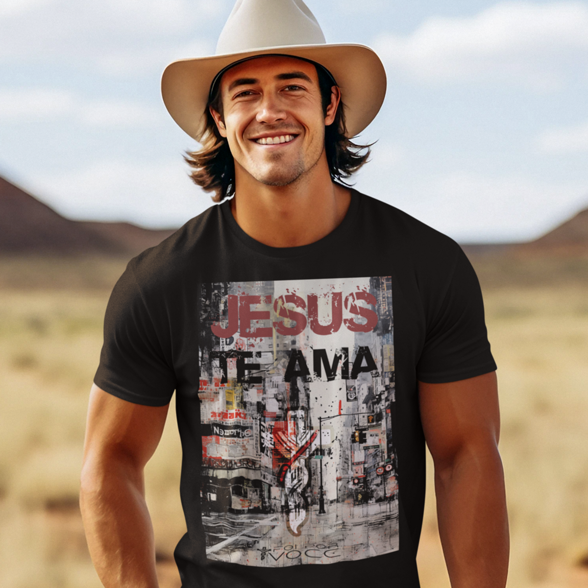 Nome do produto: CAMISETA Jesus te Ama - (Camiseta Masculina)