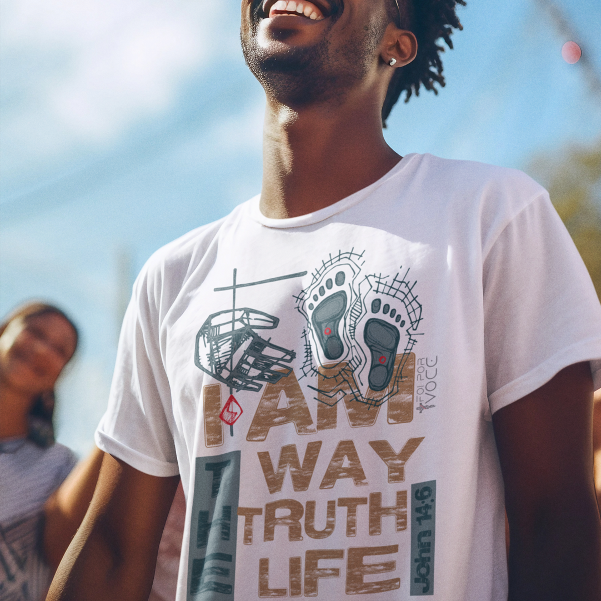 Nome do produto: CAMISETA I am the way the truth and the life - John 14:6 (Camiseta Masculina)