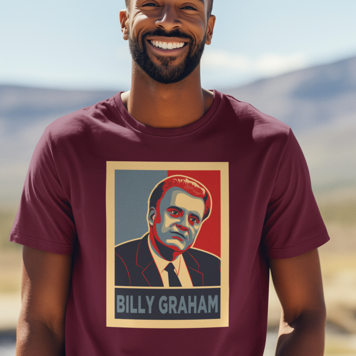 Nome do produto: CAMISETA Billy Graham - Pop Art - (Camiseta Masculina)