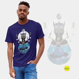 Nome do produtoCamiseta Unissex  Yemanjá Ogunté - By Ziggy Artes 100% Algodão Fio 30.1 Malha Fria Gola Ribana Costura Reforçada 3X Sem Juros