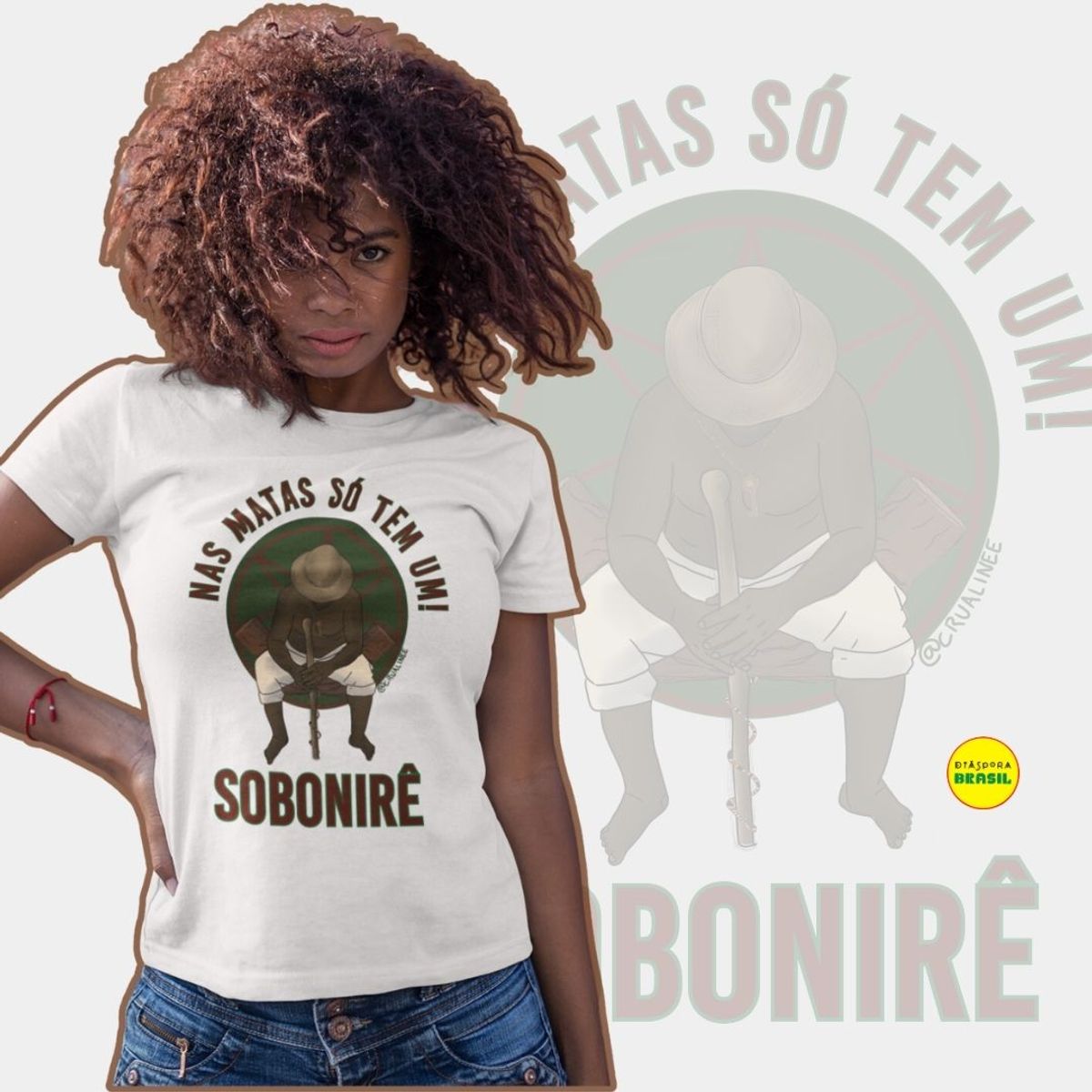 Nome do produto: Camisa Malunguinho nas Matas Só Tem Um Sobônirê por Cruelinee 