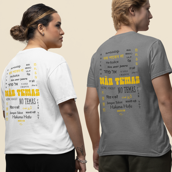 T-Shirt Unissex 21 Idiomas | Coleção Não Temas