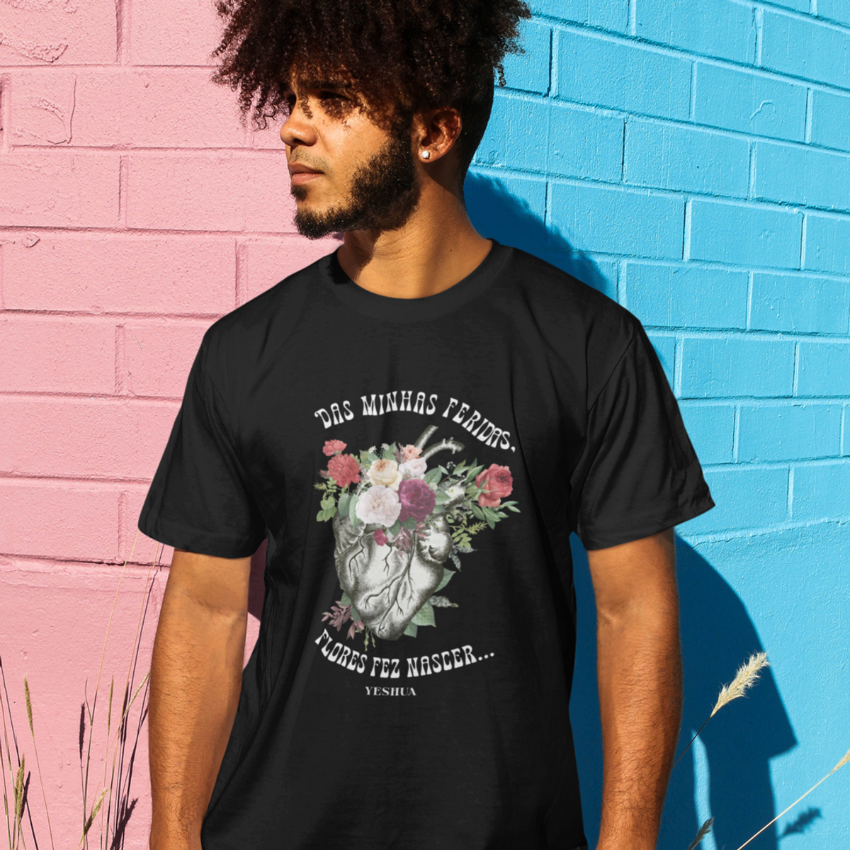 Nome do produto: T-Shirt Unissex Estampa Frontal | Coleção Yeshua