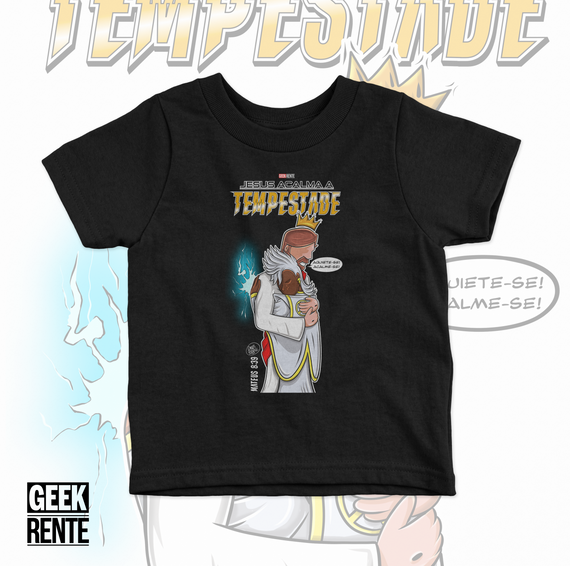 Camiseta Infantil JESUS ACALMA A TEMPESTADE