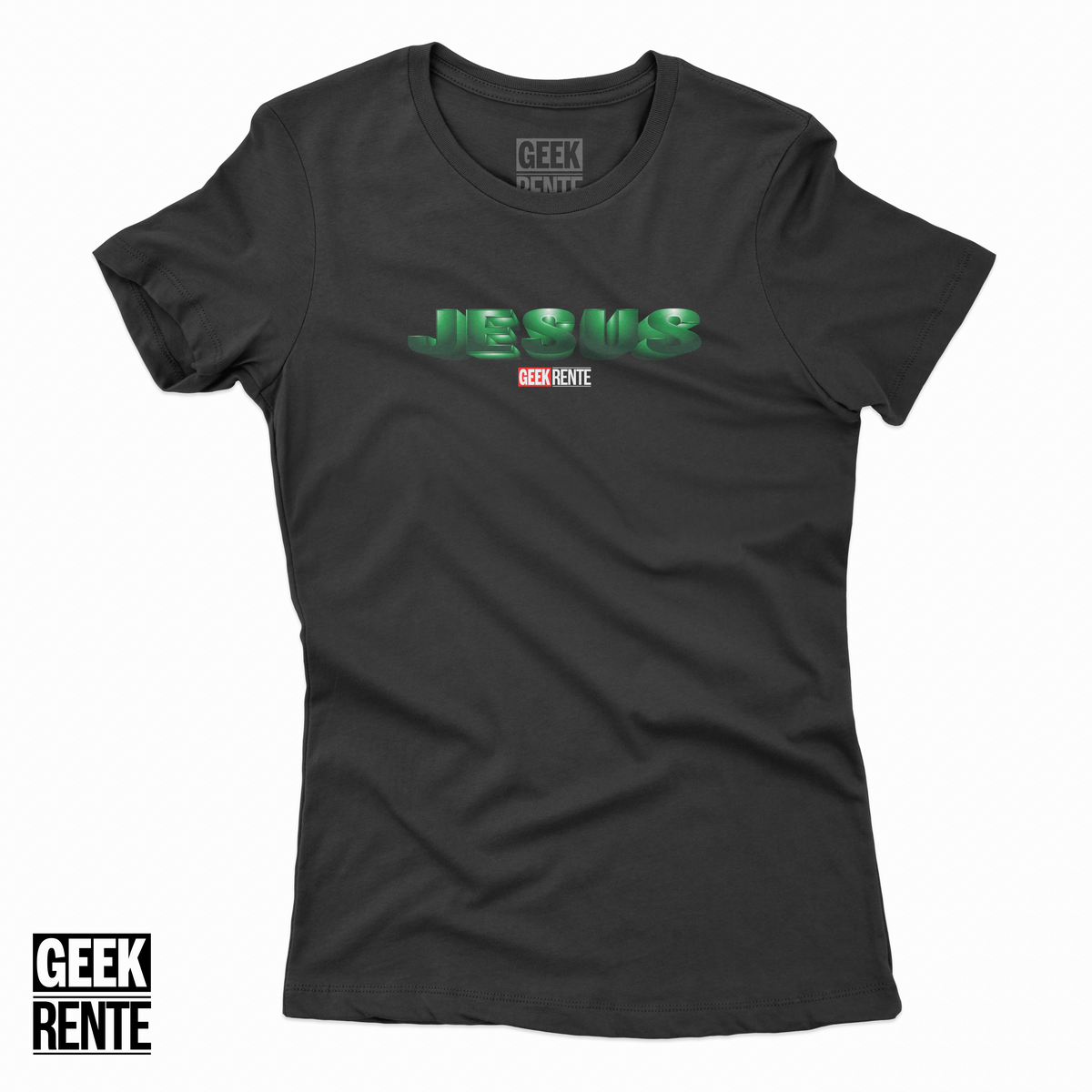 Nome do produto: Camiseta Feminina JESUS / HULK