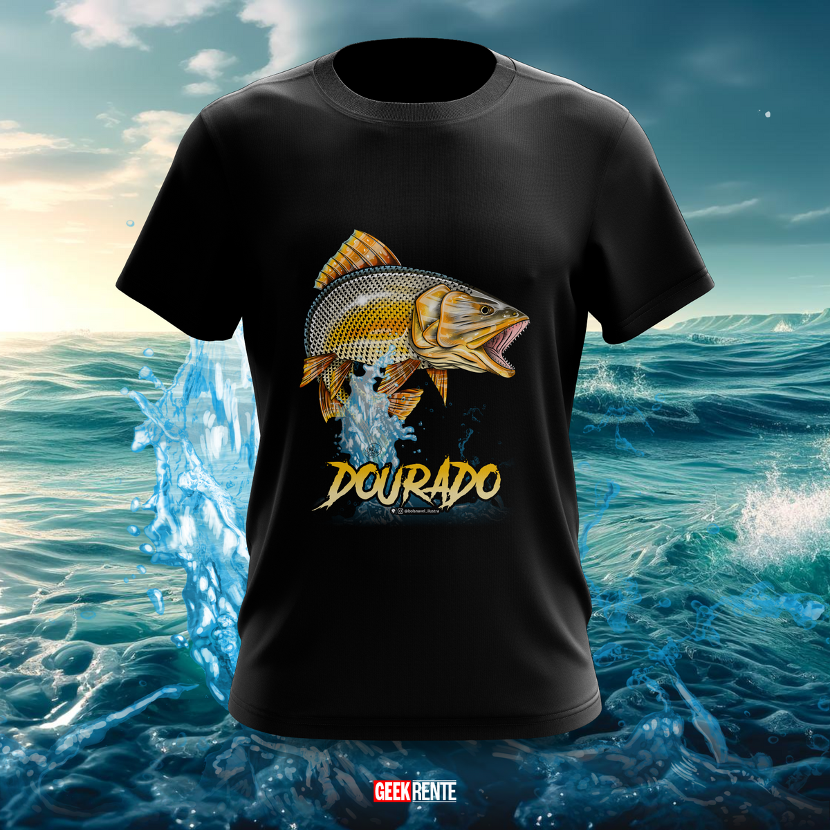 Nome do produto: Camiseta PEIXE DOURADO #1