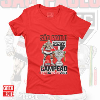 Camiseta Feminina SÃO PAULO CAMPEÃO DA COPA DO BRASIL 2023