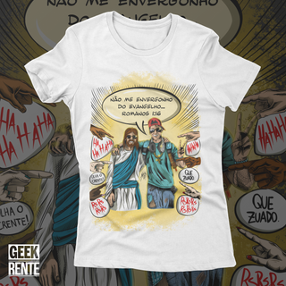 Nome do produtoCamiseta Feminina - Não me envergonho do Evangelho