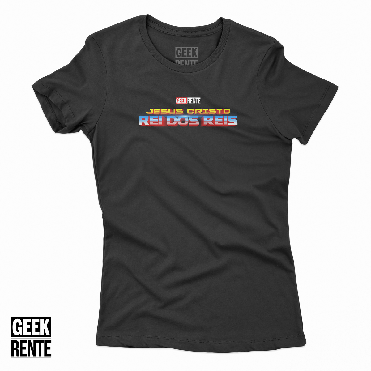 Nome do produto: Camiseta Feminina JESUS CRISTO REI DOS REIS / THOR RAGNAROK