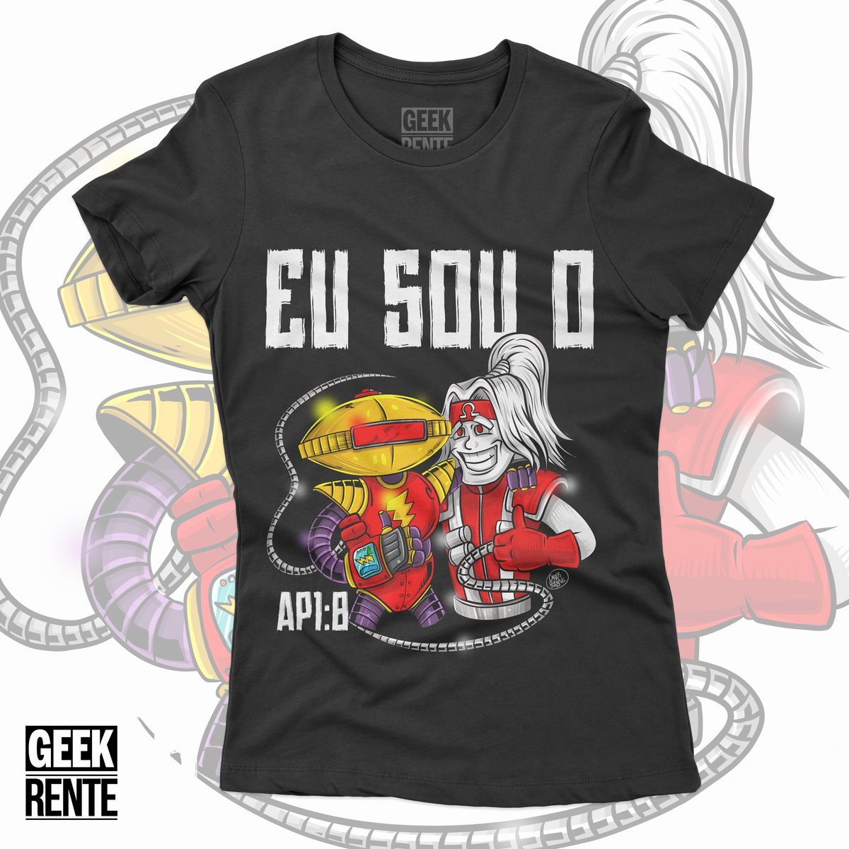 Nome do produto: Camiseta Feminina EU SOU O ALFA E O ÔMEGA