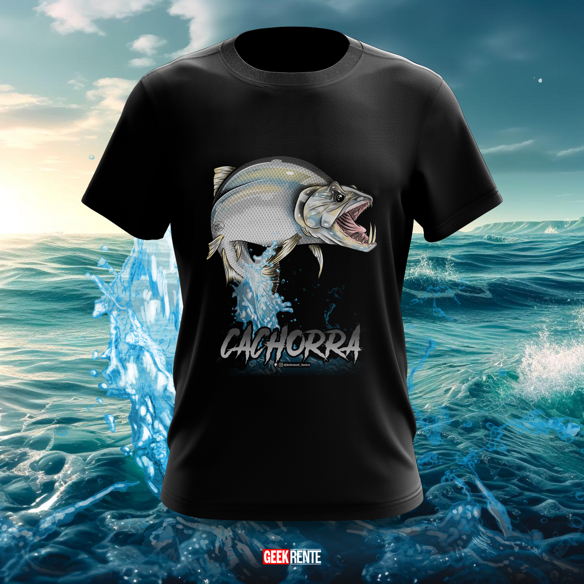 Nome do produto: Camiseta PEIXE CACHORRA #1