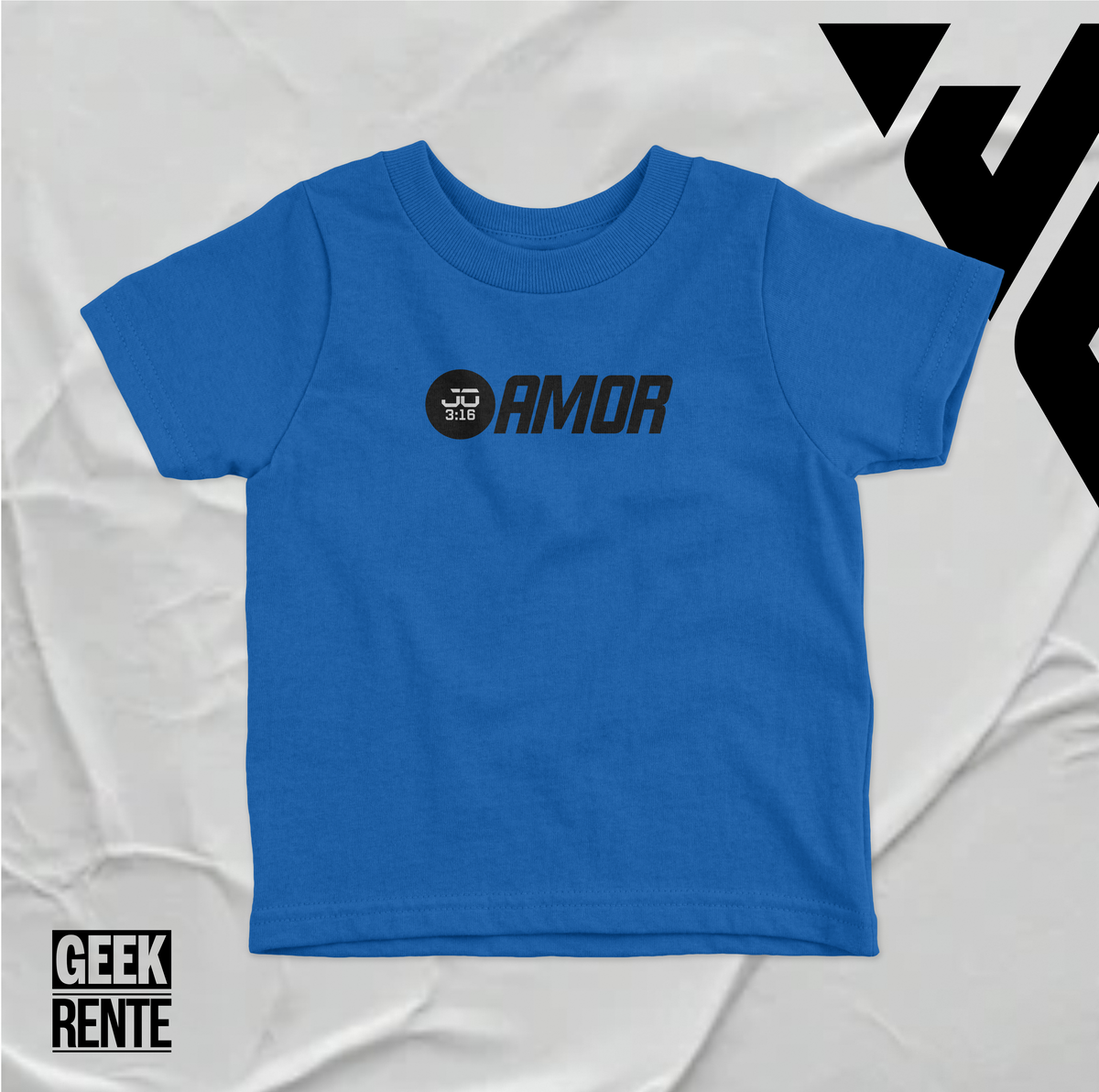 Nome do produto: Camiseta Infantil JOÃO 3:16 AMOR / LOGO FIFA 2