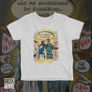 Nome do produtoCamiseta Infantil - Não me envergonho do Evangelho