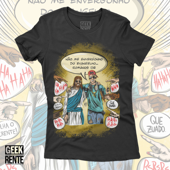 Camiseta Feminina - Não me envergonho do Evangelho