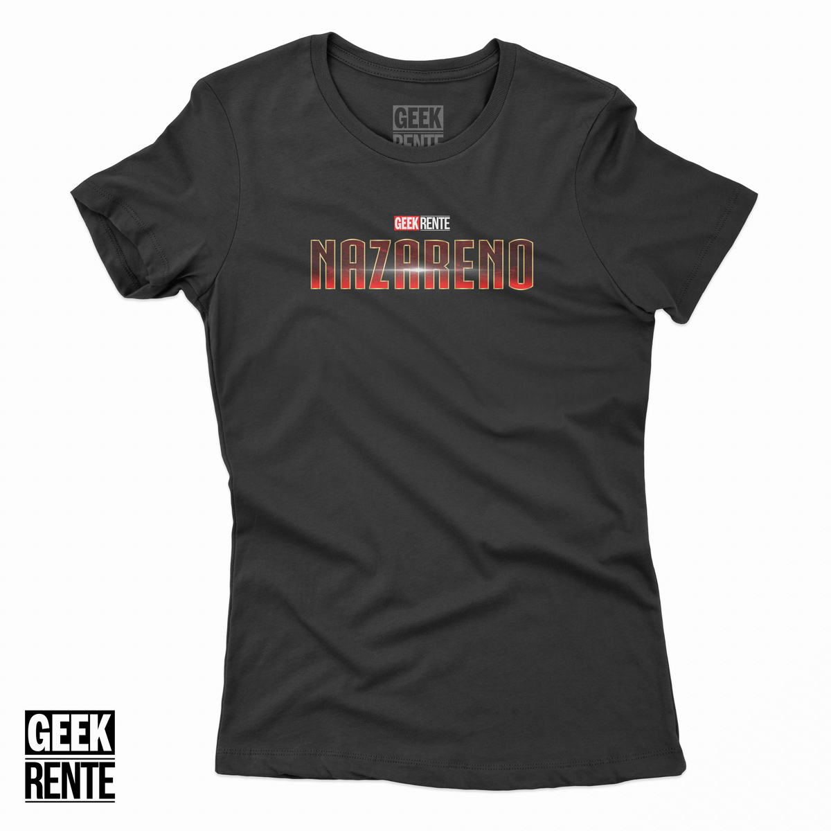 Nome do produto: Camiseta Feminina NAZARENO / HOMEM DE FERRO