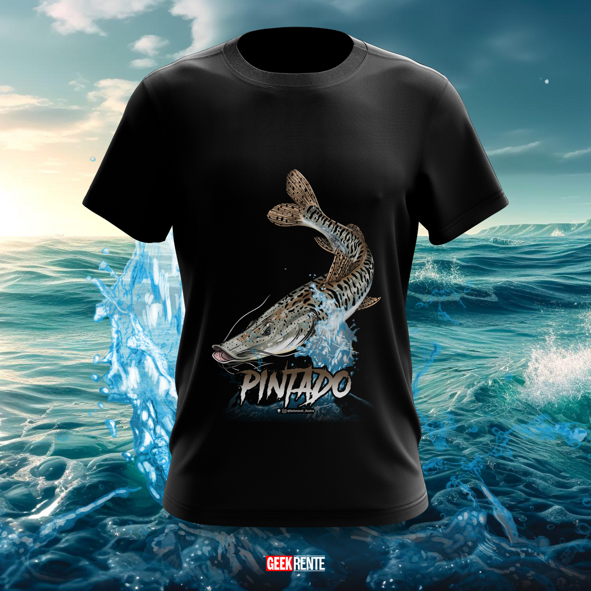 Nome do produto: Camiseta PEIXE PINTADO #1