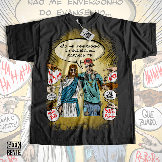 Camiseta Masculina - Não me envergonho do Evangelho